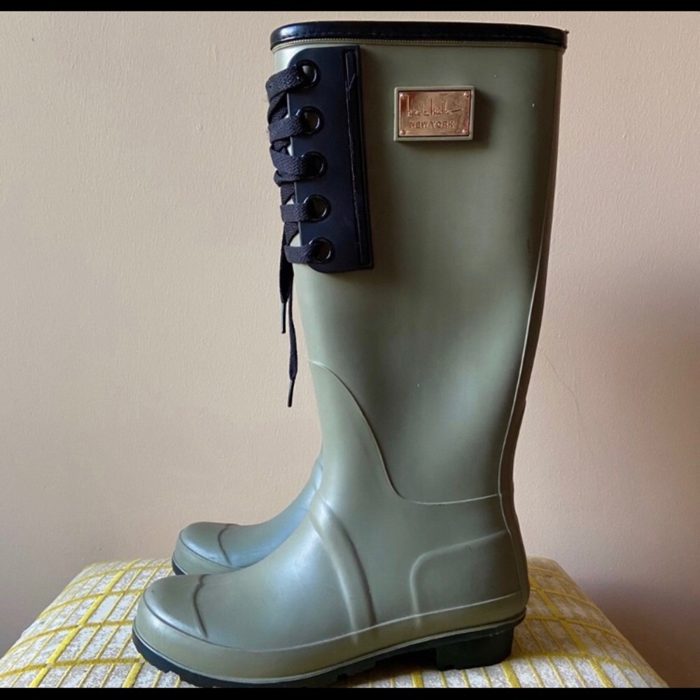 Nicole Miller New York Combat Women Rain Boots